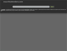 Tablet Screenshot of mauritiustenders.com